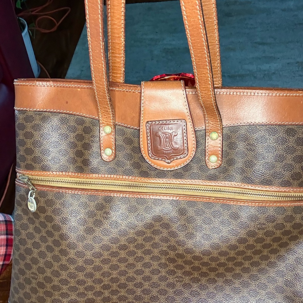 Celine Macadam Brown Tote - Picture 9 of 14